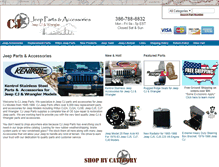 Tablet Screenshot of cjjeepparts.com